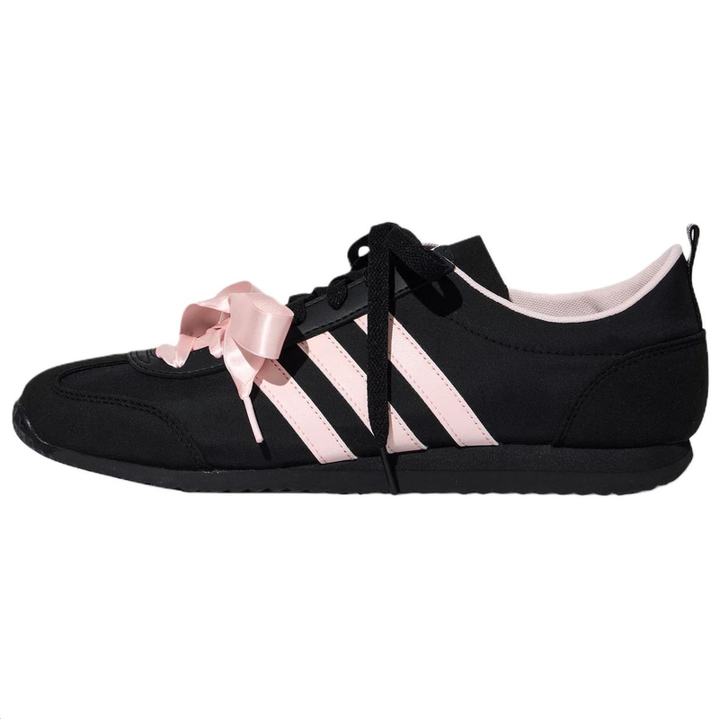 Adidas Vs Jog 2.0 Comfortable and Versatile Thin-Soled Ice Cream T-Toe Trainers Low-Top Kh7659