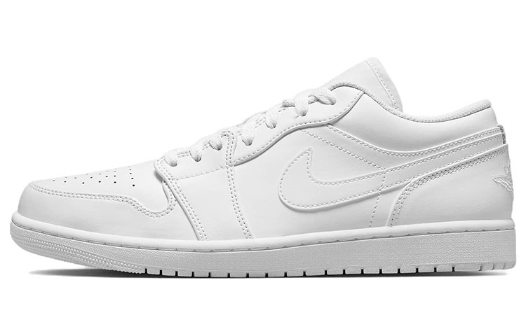 Air Jordan 1 Low Trendy Retro Basketball Shoes White 553558-136
