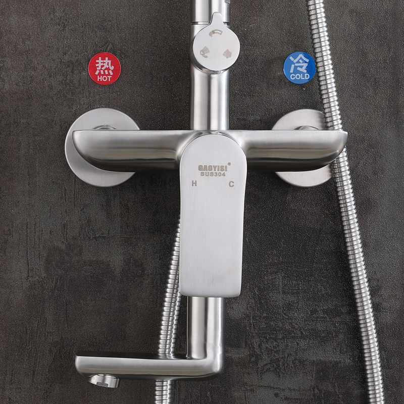 Смеситель для душа 出口德国包邮全sus304不锈钢大淋浴花洒套装水龙头浴器不含铅增压 OTHER