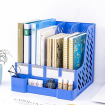 Thickened File frame file rack desktop bookshelf accounting document storage box rack File column desk desk multi-layer desk office supplies data rack file storage folder shelf