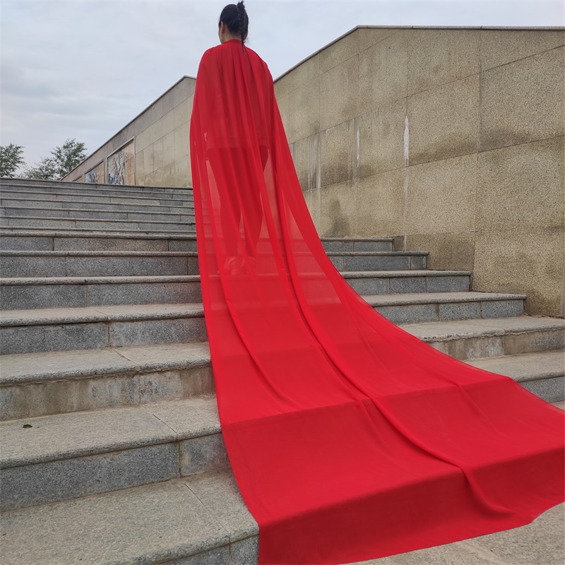 漢服のマント、妖精の古代の衣装、長く流れるようなショール、キャットウォークショール、テール、長さ3メートル、ステージパフォーマンス、オールマッチショール