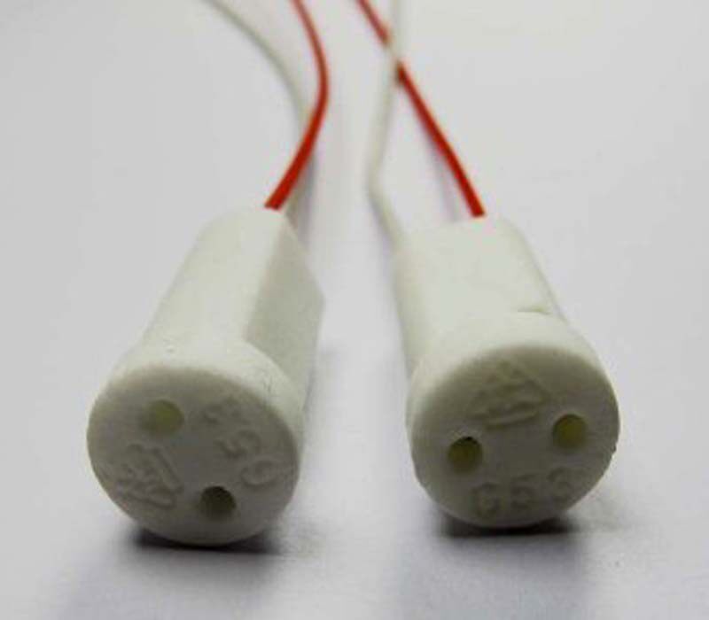 G5 3 special pendant light bulb ceramic head high temperature resistant socket plug lamp cup lamp bead lamp holder-Taobao