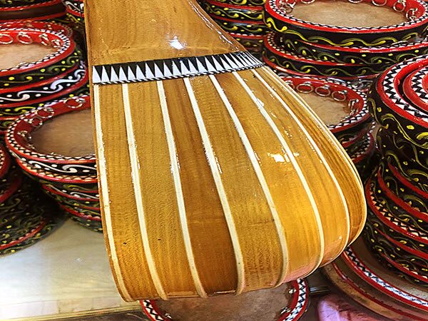 Tân Cương mẹ chơi gỗ nhóm nhạc cụ đặc biệt 1 m 45CM Du Tal handmade - Nhạc cụ dân tộc đàn bầu