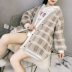 Mùa thu lỏng học sinh nhỏ tươi ngọt bên ngoài mặc áo len lười gió của nữ giới ao len nu Cardigan