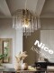 French-Style Retro Chandelier for Living Room, Water Drop Shape, Trendy Drool Lamp, Bedroom Light Luxury Crystal Dining Room Master Bedroom Lighting Fixtures