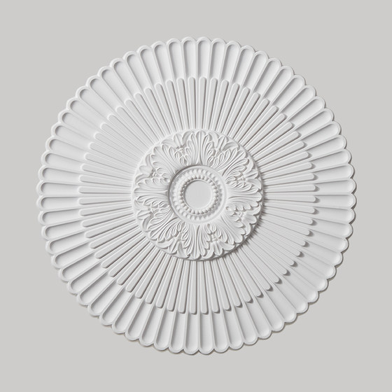 French-Style Carved Eco-Friendly Pu Lamp Base Nordic Ceiling Imitation Plaster Decorative Lamp Holder Chandelier Base Round Shape