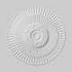 French-Style Carved Eco-Friendly Pu Lamp Base Nordic Ceiling Imitation Plaster Decorative Lamp Holder Chandelier Base Round Shape