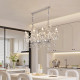 Restaurant Chandelier, Crystal Lamp, French Light Luxury Lighting, Atmospheric Bar Counter, Retro High-End Designer Lighting, Creative Lighting