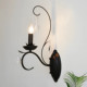 French Retro Crystal Wall Lamp American Candle Living Room Background Wall Aisle Corridor Balcony Bedroom Bedside Lamp