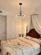 French-Style Living Room Retro Crystal Chandelier, Black Chandelier for Dining Room, Romantic Main Light for Hall, Light Luxury Bedroom Zhongshan Lighting Fixtures