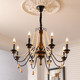 American-Style Retro Chandelier, Living Room Main Light, French Designer Dining Room Light, High-End Bedroom Solid Wood Romantic Candle Light
