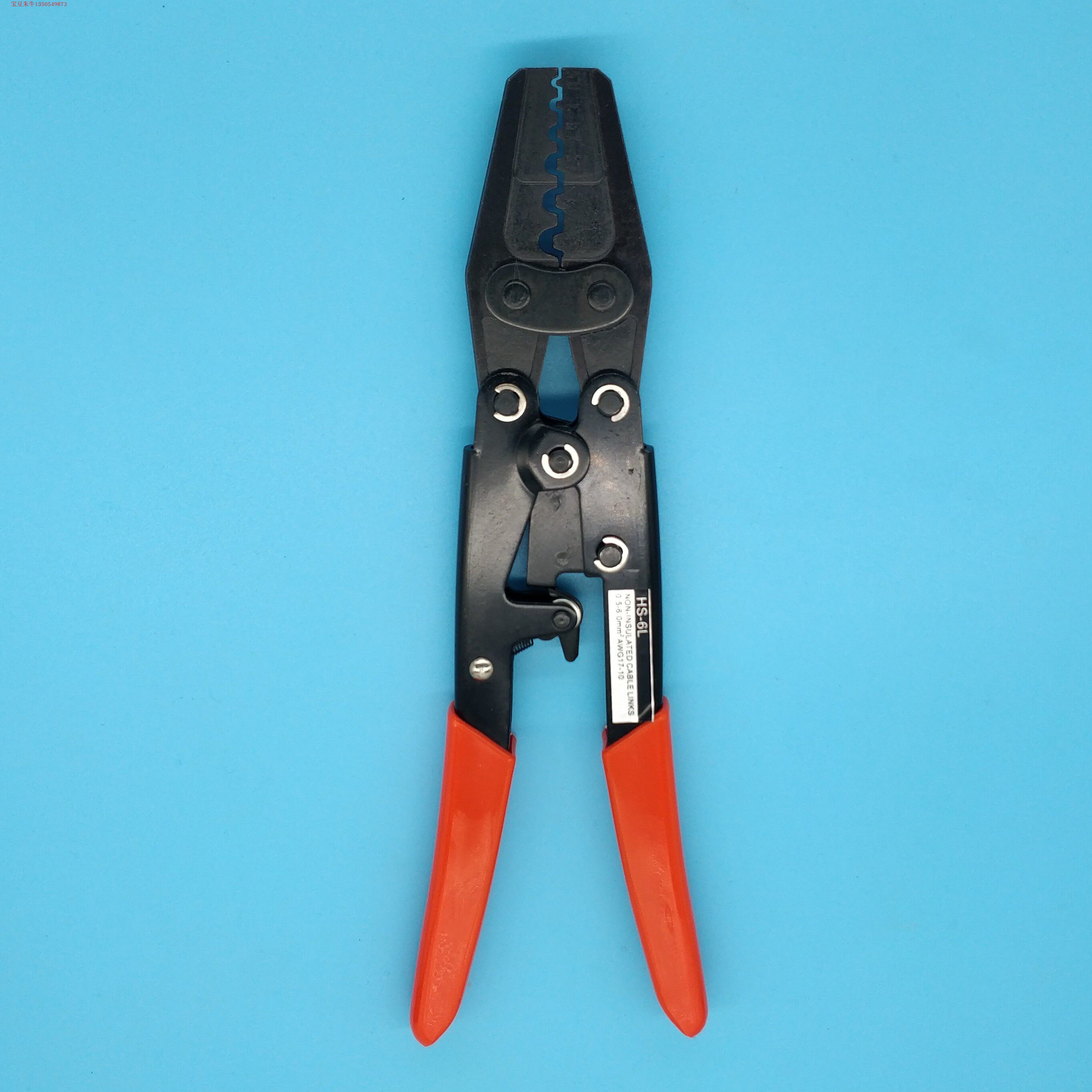 Huasheng Tools HS-6L labor-saving bare terminals 0 5-6mm crimping pliers OT UT cold pressure terminal pliers FASEN pliers