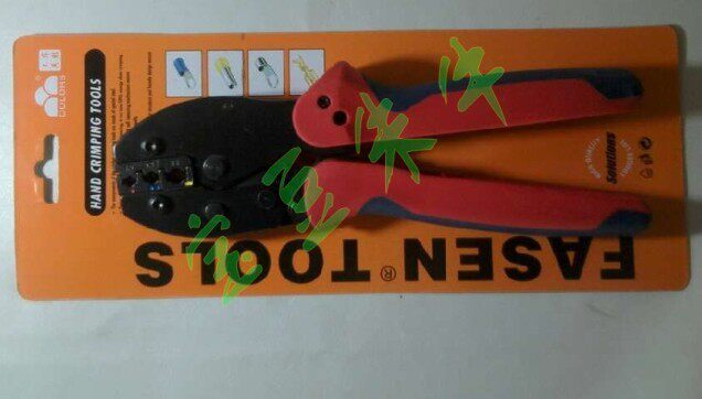 FSE-03J Huasheng Triple Color Bicolor Soft Handle Ratchet Type European Series Press Line Pliers FASEN Terminal Pliers