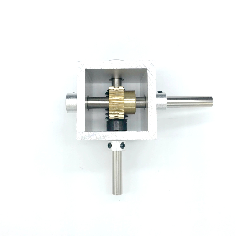 Worm gear Worm Rod Reducer Small Gearbox 90 Degrees Right Angle Reversing Gear Box 1 Ratio 10 1-20 Corner