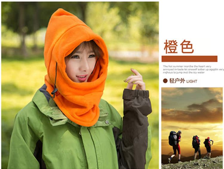 Ngoài trời bib lông cừu đa chức năng nam và nữ mùa đông dày ấm áp cưỡi trên cổ áo mặt nạ mũ gió khăn chống nắng đi phượt