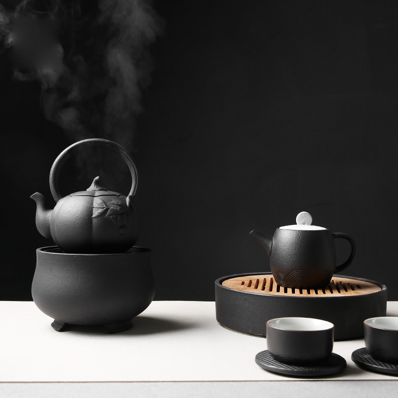 Volcano electrical TaoLu ceramic boiling tea ware black tea kettle side put the teapot boiling water pot of Japanese kung fu home