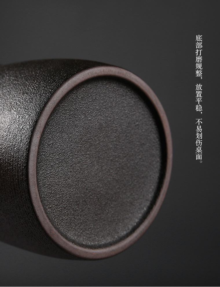 Coarse pottery caddy fixings ceramic portable sealed tank size general pu 'er tea packing box storage tanks