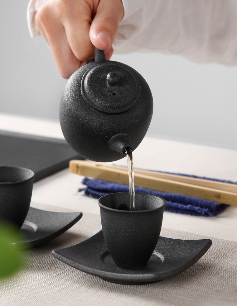 Small ceramic tea tray was kung fu tea set suit Japanese mini dry terms plate of a complete set of tea cups home contracted