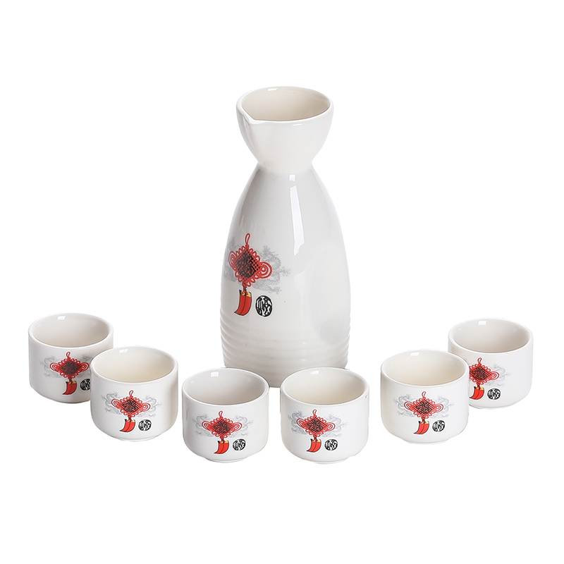 Ceramic porcelain constant hall Japanese - style wine wine wine cup suit liquor points hip flask small a small handleless wine cup wine home