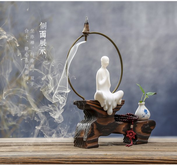 Chinese zen furnishing articles creative home desktop decoration ceramic Buddha sitting room porch corridor office soft outfit