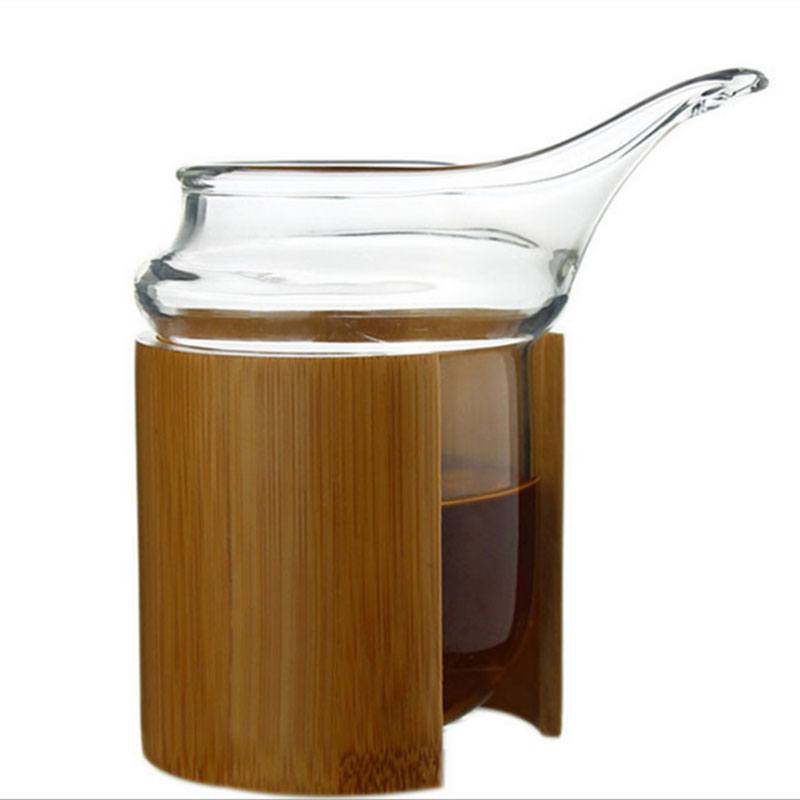 Porcelain constant fair hall thickening Pyrex chick tea bamboo sea set around the transparent points tea, kungfu tea accessories