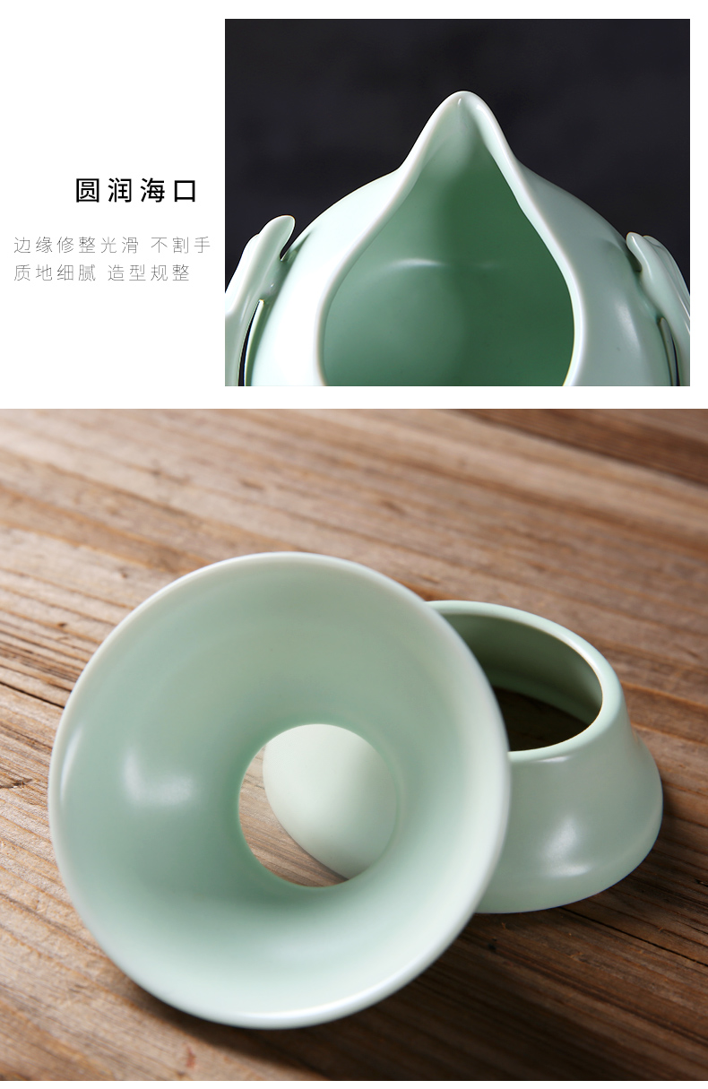 Porcelain heng tong portable travel kung fu tea set crack cup a pot of 24:27 and cup dried tea plate of car travel