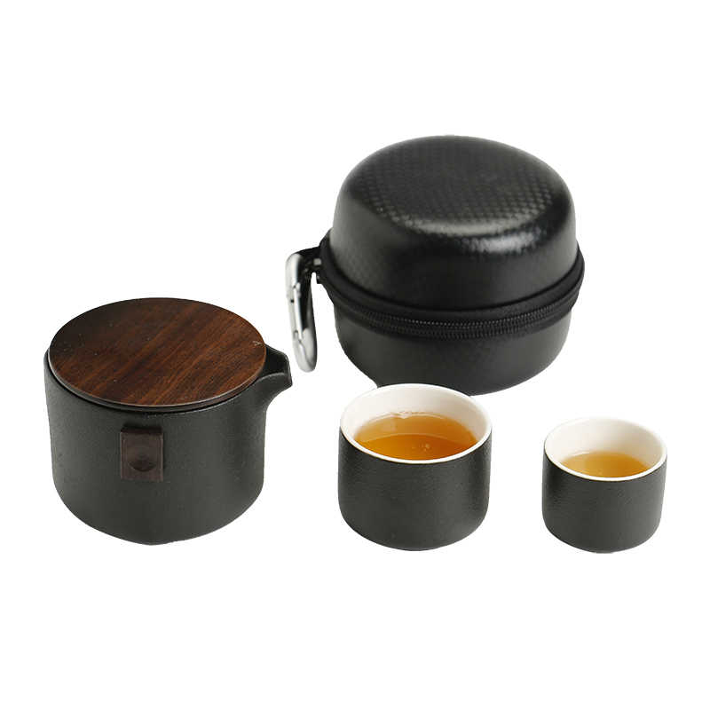 Porcelain heng tong small portable package travel kung fu tea set is suing crack a pot of two cups of contracted teapot