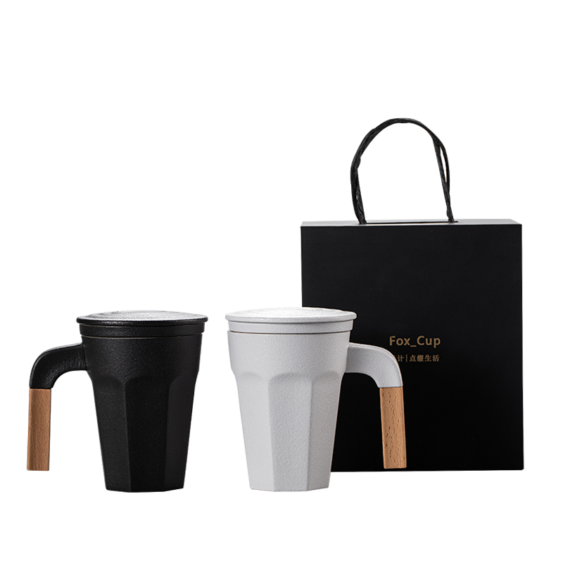 Porcelain constant hall mark cup large capacity with cover glass, household ceramics filter couples make tea cup custom office