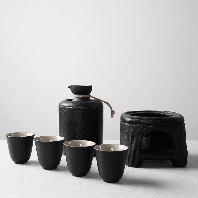 Ceramic home warm wine archaize hot Japanese wine cup hot hip a small handleless wine cup boiled wine liquor wine and rice wine