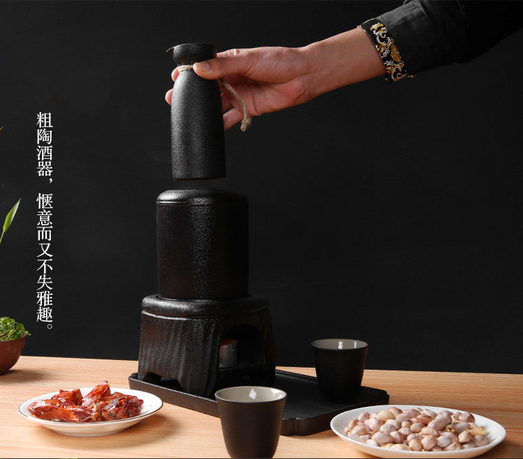 Ceramic home warm wine archaize hot Japanese wine cup hot hip a small handleless wine cup boiled wine liquor wine and rice wine