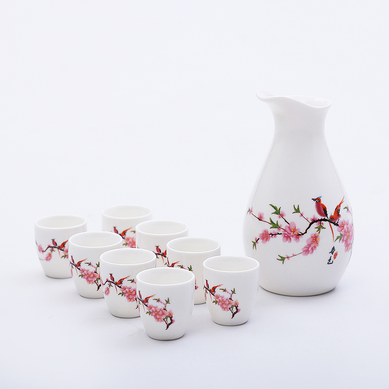 Porcelain heng tong ceramic wine wine liquor cup of liquor cup small suit creative points a small handleless wine cup the qing wine gift boxes