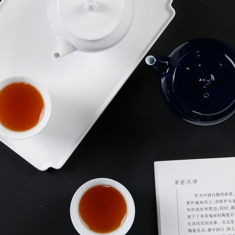 Porcelain constant hall work travel of a complete set of kung fu tea set a pot of two cups of dry crack cup tea tray teapot teacup