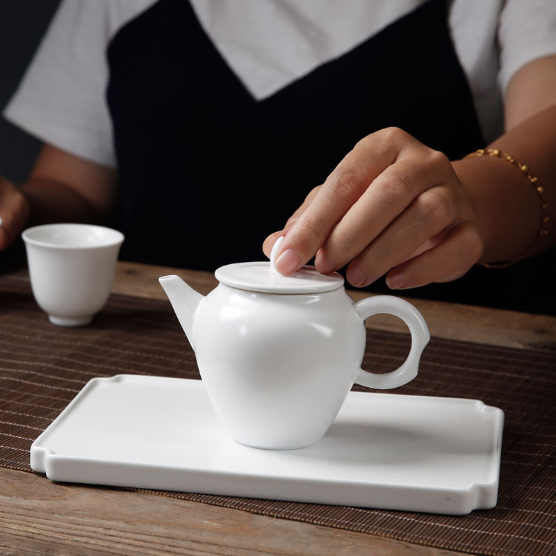Porcelain constant hall work travel of a complete set of kung fu tea set a pot of two cups of dry crack cup tea tray teapot teacup