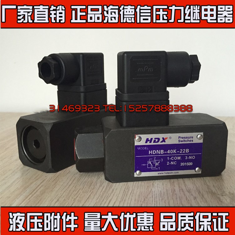 Taiwan Hyde letter HDX hydraulic pressure relay hydraulic switch HDNB-250K-22B guarantee