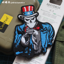 American Uncle Sam Uncle Sam armband Velcro backpack sticker personality armband military fans outdoor stickers