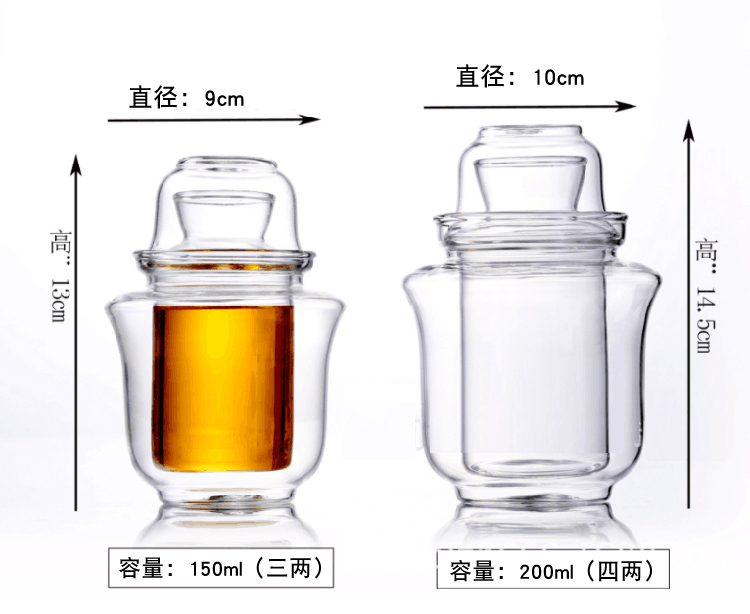 耐熱ガラス熱燗器燗家庭用温燗器中式黄酒白盃電気加熱レトロポット,タオバオ代行-チャイナトレーディング