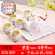 Bộ ấm trà gốm sứ Jingdezhen bộ ấm trà đặt nhà ấm trà đơn giản bộ ấm trà khách sạn hiện đại - Trà sứ bình ủ trà 10l