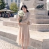  coco đầm ren nữ 2018 mới mùa thu trong đoạn dài váy trăm tháp thời trang khí chất một váy váy xoè ngắn A-Line Váy