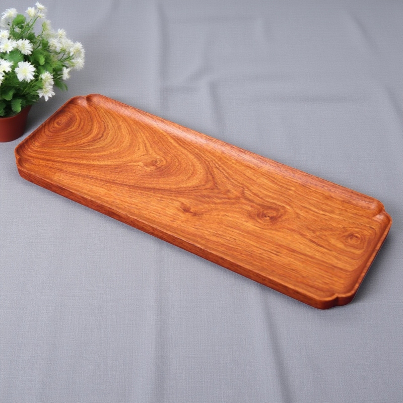 Burmese Rosewood Tea Tray, Solid Wood Dry Brewing Tray, Whole Board Tray, Simple Household Rectangular Fruit Tray