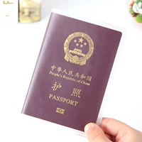 Du lịch Hàn Quốc Túi trong suốt Chà chống nước Gói hộ chiếu Bao bì du lịch đa chức năng Clip Cặp thẻ ID túi đựng giấy tờ xe ô tô