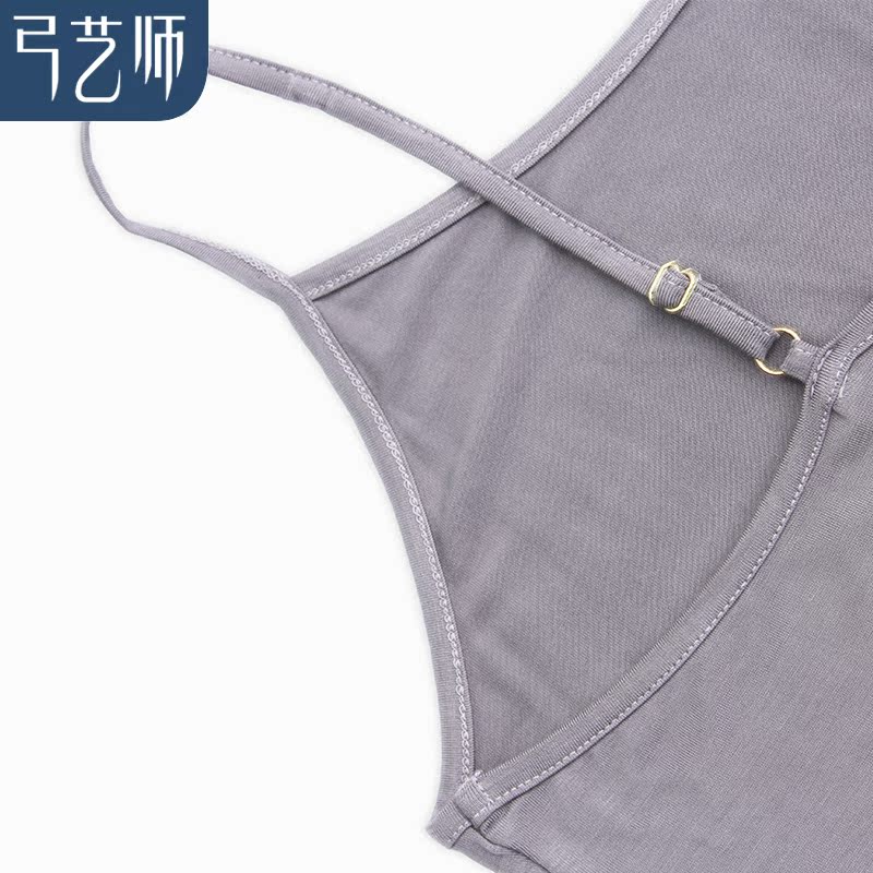 Bow nghệ sĩ mùa hè womens tay Modale edder đáy mang bên mình ingenuitis phụ nữ mùa xuân và mùa thu vest lỏng mặc bên ngoài.