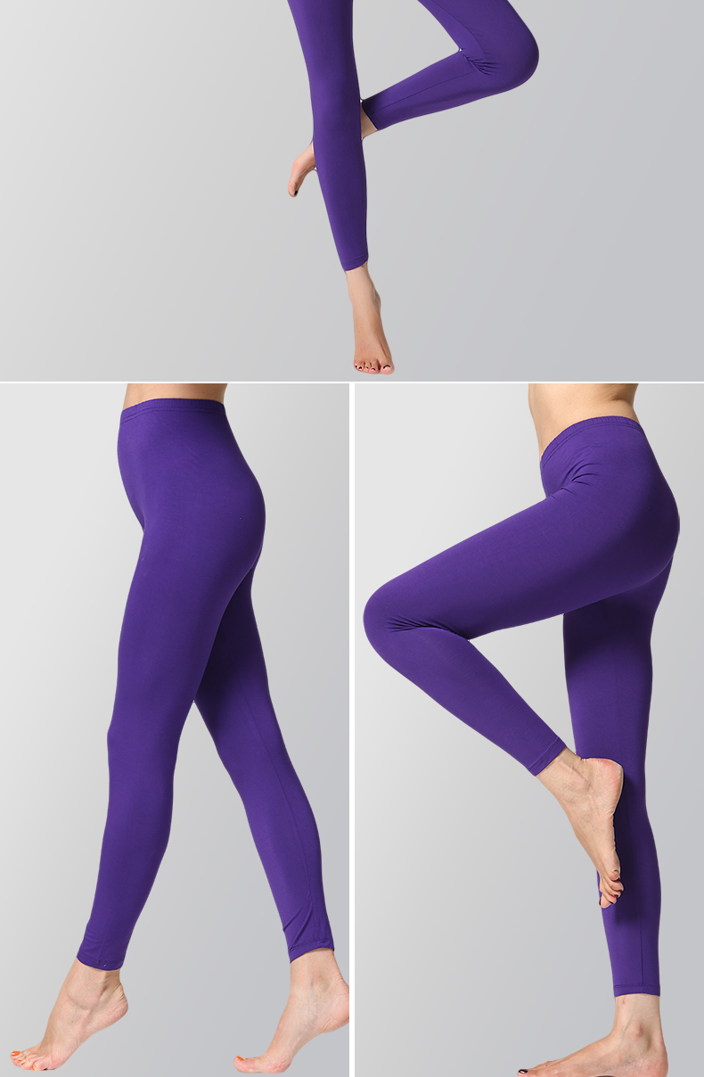 Pantalon collant jeunesse simple en viscose - Ref 751882 Image 24