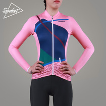 Spakct spaber manufacturer cycling suit female spring and summer long sleeve mountain bike riding suit can be customized track powder