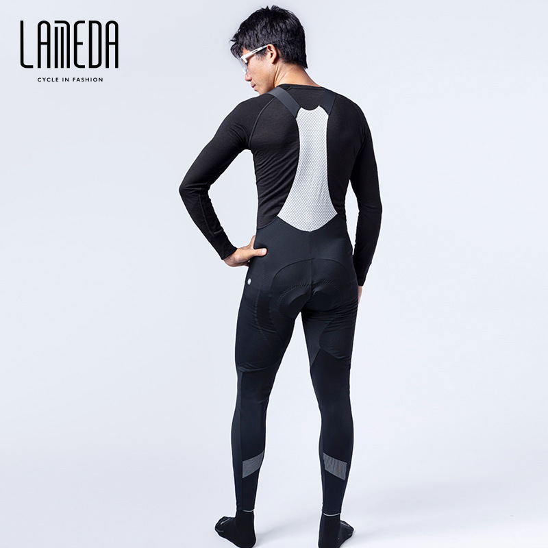 Lamparda Autumn Winter Grip Suede High Play Fabric Warm Riding Pants Men And Women Outdoor Bikes Equipped Long Pants Reflective