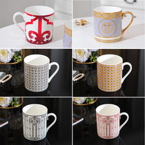 European H ceramic cup boss Cup Cup Cup Cup Cup Cup bone china mug cup large capacity coffee cup couple Cup