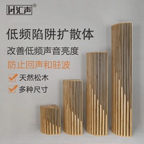 Tandem Sound Pine Wood 50x50 Solid Wood Sound Diffusion Body Secondary Remainder HFIF Full Frequency Acoustic Diffusion Plate Trap