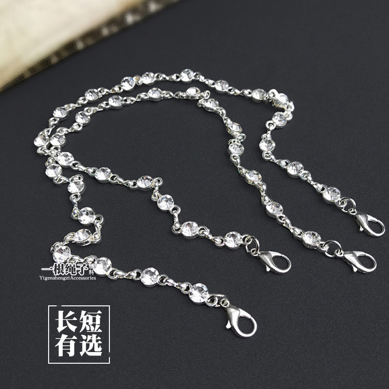 Shoulder Strap Sexy Substitutable Exterior Wearing Open-shoulder Smear Plethora Pendant With Skirt Chain Water Drill Accessories Underwear Bra Invisible Strap-Taobao