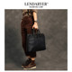 Lendaryer Retro Handmade Men's 15inch Horizontal Leather Laptop Bag Business Fashion Briefcase for Men