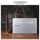 Lendaryer Briefcase Men's New Classy Genuine Leather First-Layer Cowhide Computer Bag Retro Style Shoulder Handbag