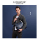 Lendaryer Briefcase Men's Waterproof Nylon with Leather Travel Business Oxford Cloth Casual Men's Bag Handbag